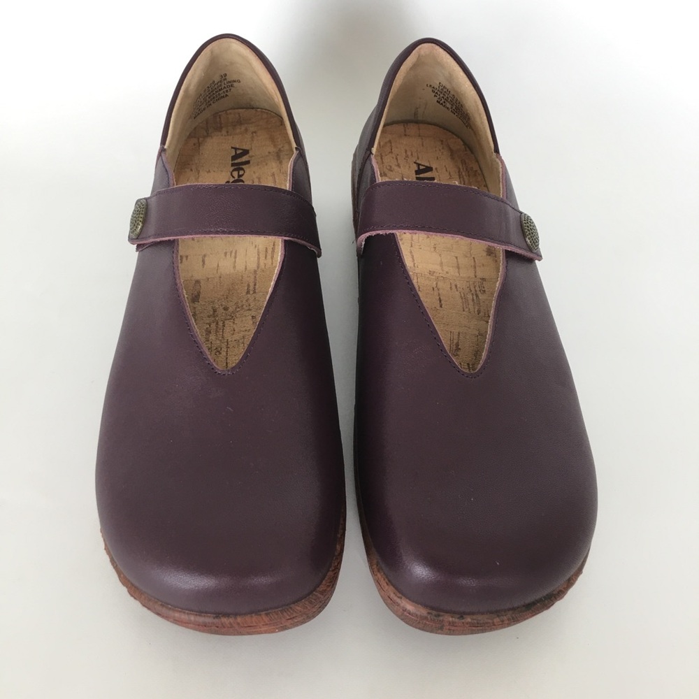 Alegria Opheliah Leather Mary Jane Loafer Shoes Women’s Size 39 Purple OPH-6328 - Picture 3 of 12